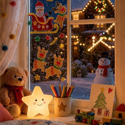 Decoração de Gel Renas de Natal
