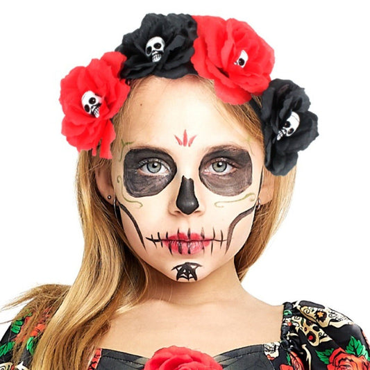 Bandolete Catrina Crânios para criança