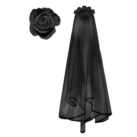 Bandolete de Catrina Viúva com Véu