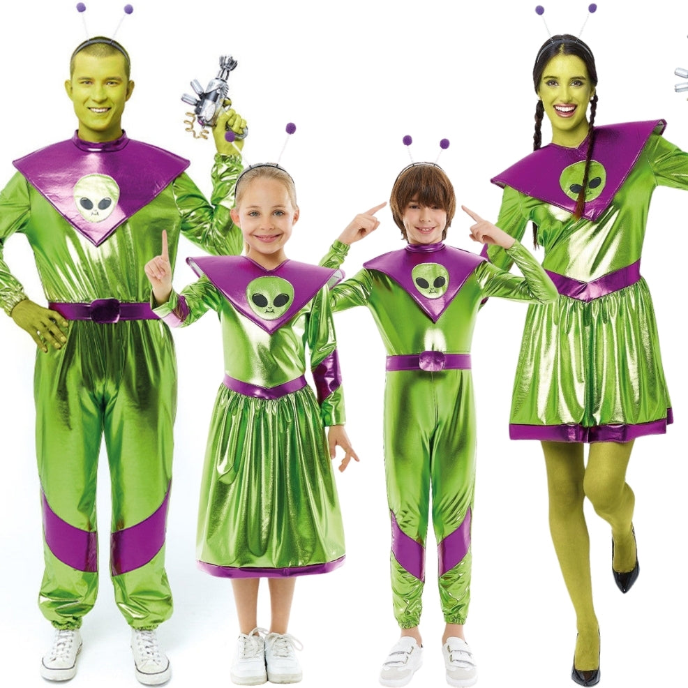 Fatos em grupo de Aliens Galácticos Verdes