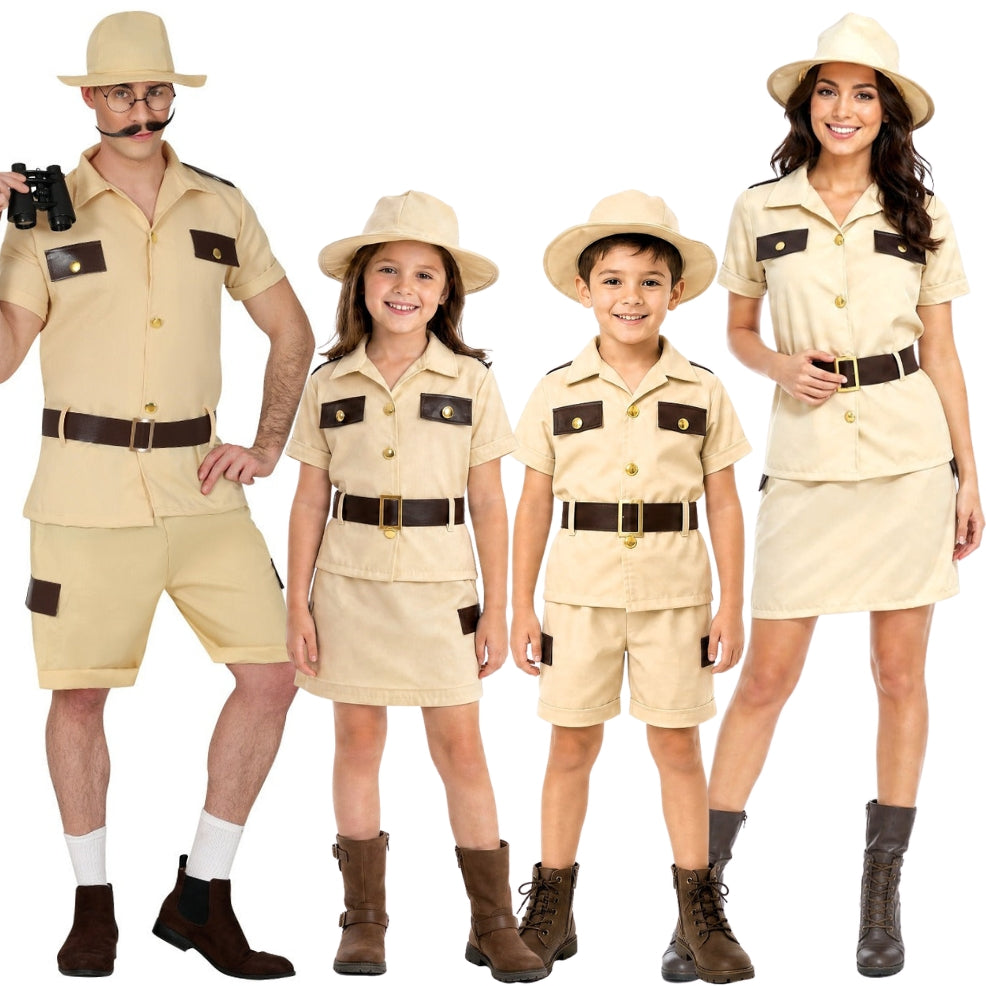 Fatos de grupo de exploradores aventureiros