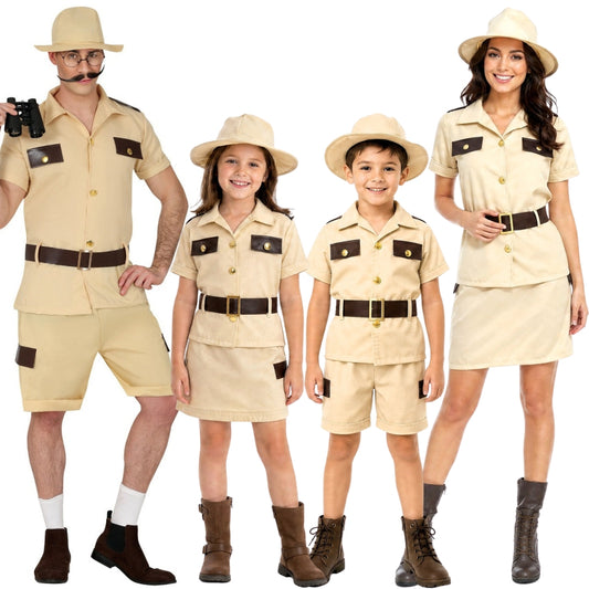Fatos de grupo de exploradores aventureiros