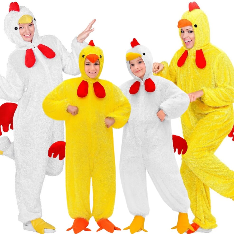 Fatos em grupo de Galos e Galinhas Peluche