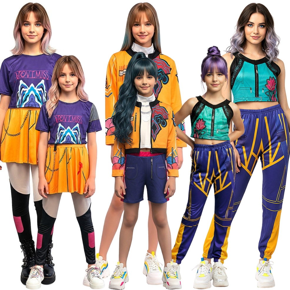 Fatos de grupo de Guerreiras K-Pop Huntrix