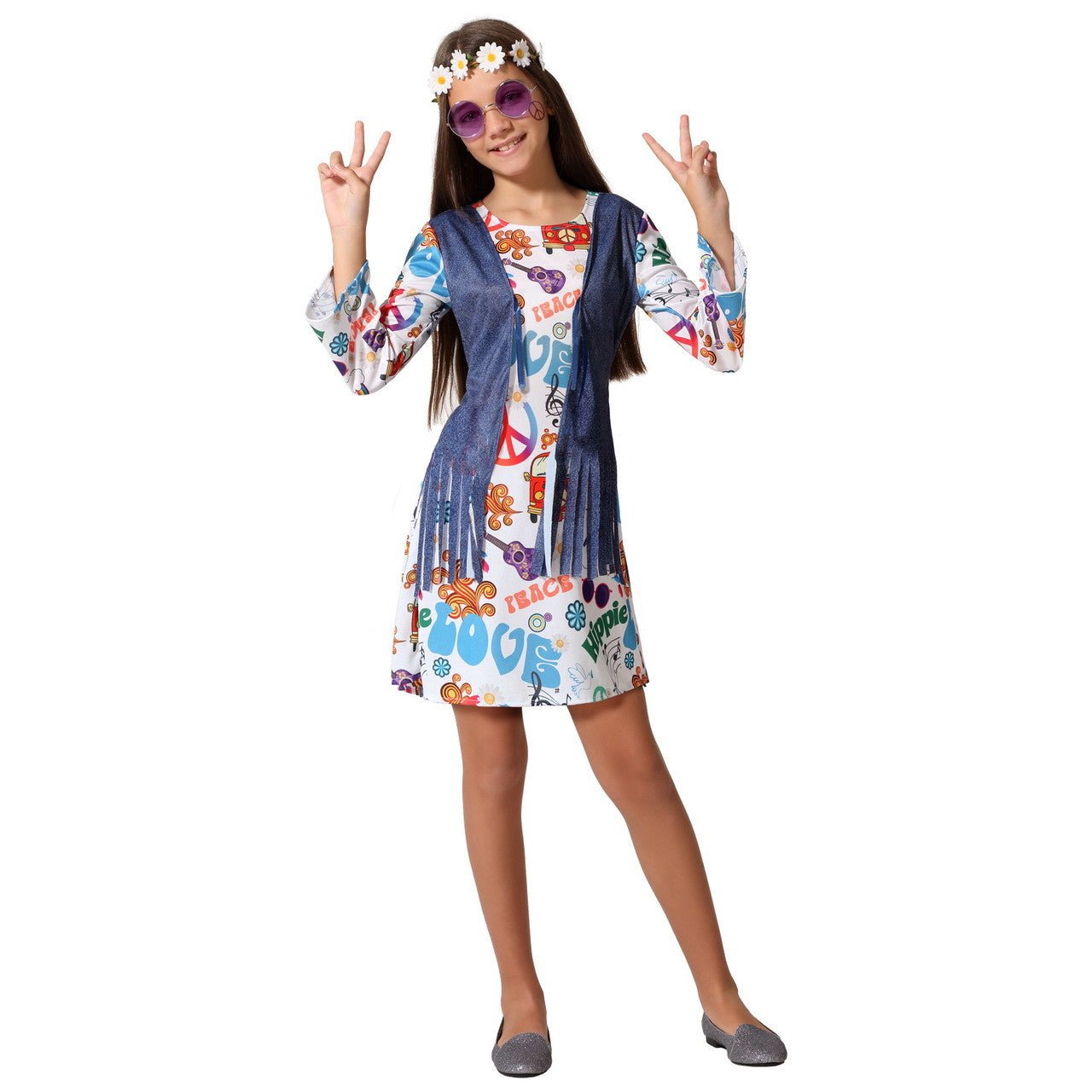 Fatos em grupo de Hippies Multicoloridos
