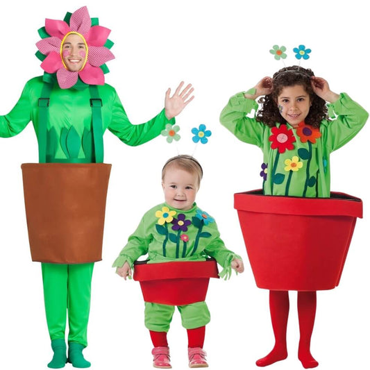 Fatos em grupo de Vasos com Flor