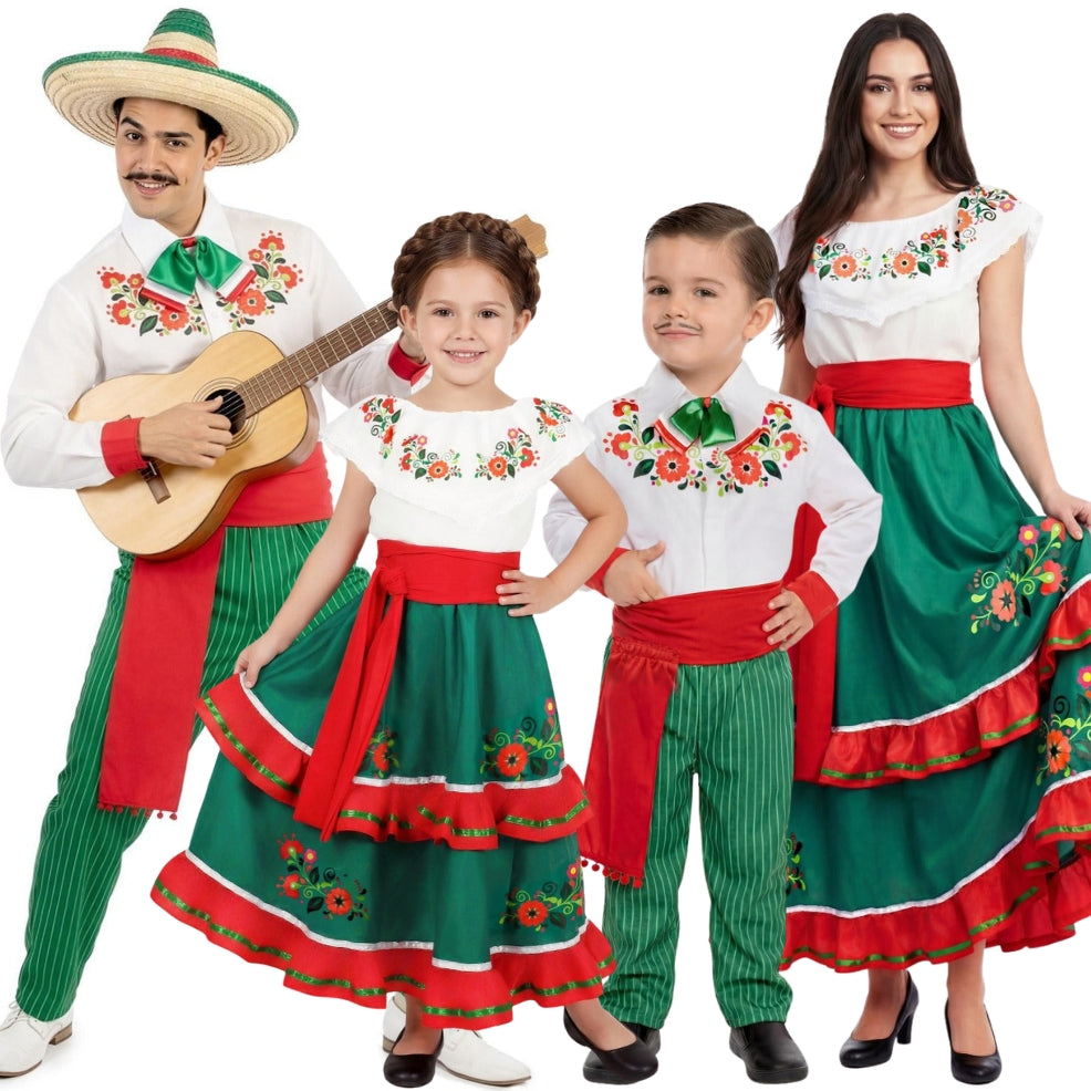 Fatos de grupo de mexicanos divertidos