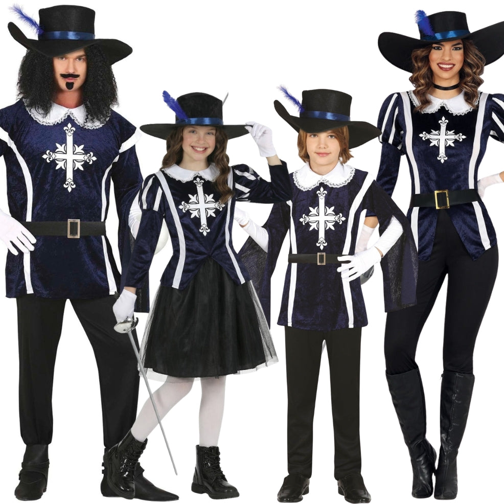 Fatos de grupo de mosqueteiros D’Artagnan