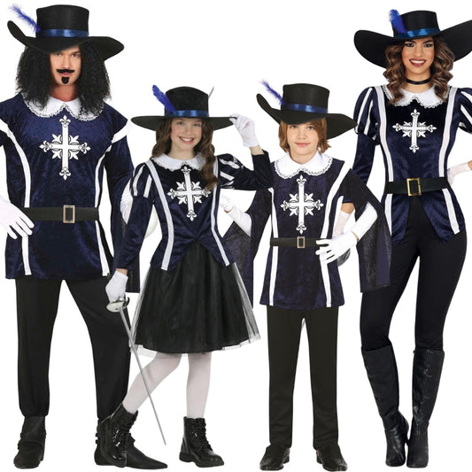 Fatos de grupo de mosqueteiros D’Artagnan