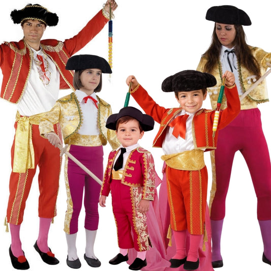 Fatos de grupo de Toureiros de Traje de Luzes
