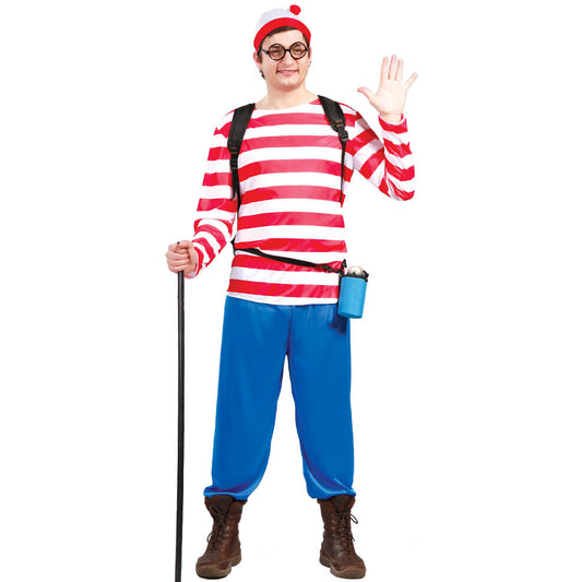 Fatos de grupo Wally às riscas