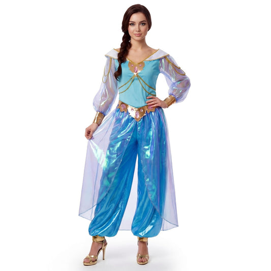 Fatos de casal de Aladino e Jasmine do Oriente