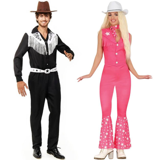 Fatos de casal de Barbie e Ken Caubóis
