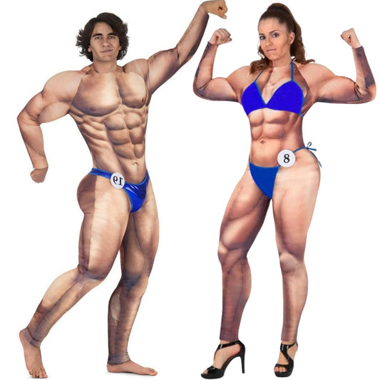 Fatos de casal de Fisiculturistas