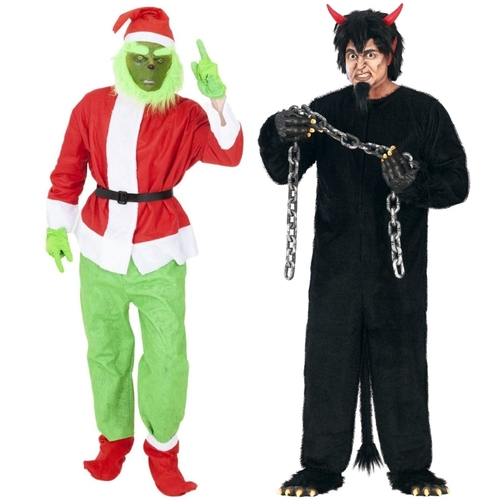 Fatos de Casal do Grinch e Krampus