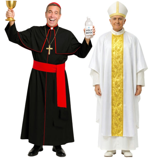 Fatos de casal de Papa e Cardeal