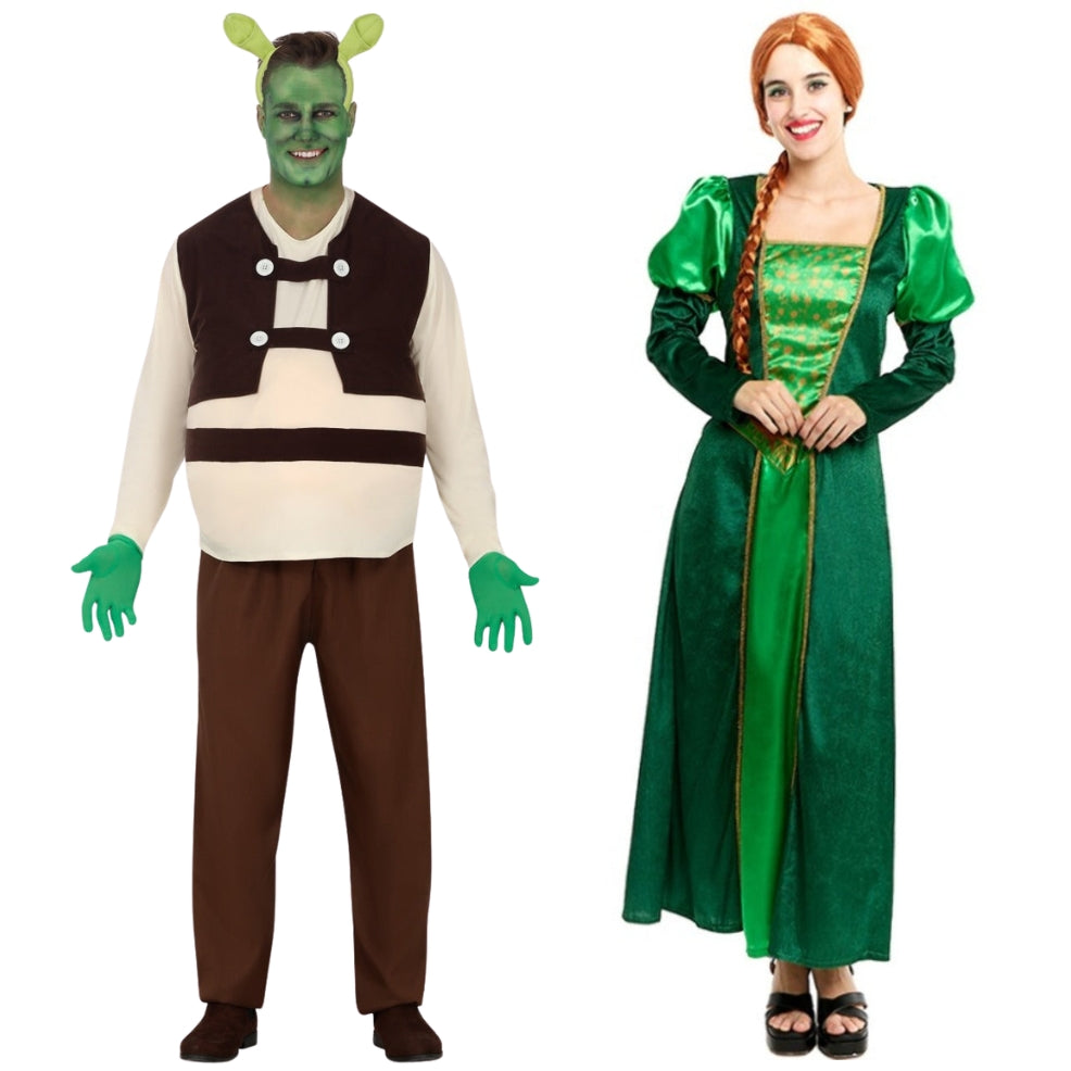 Fatos de casal de Shrek e Princesa Fiona