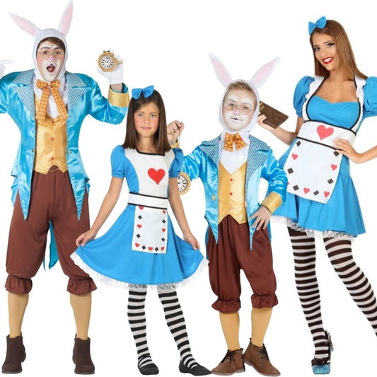 Fatos de grupo de Alice e Coelho