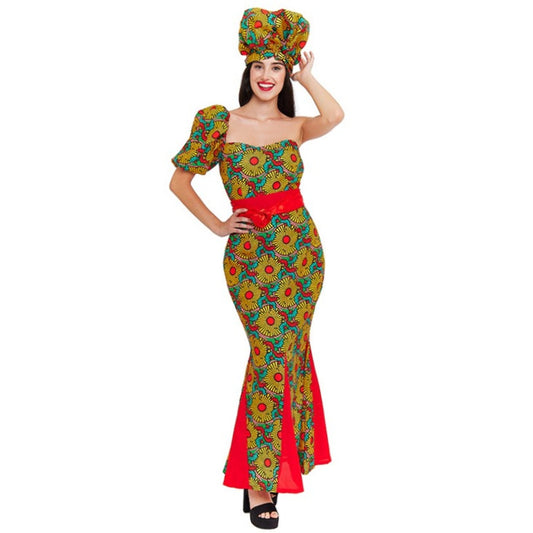 Fato de Africana Turbante para mulher