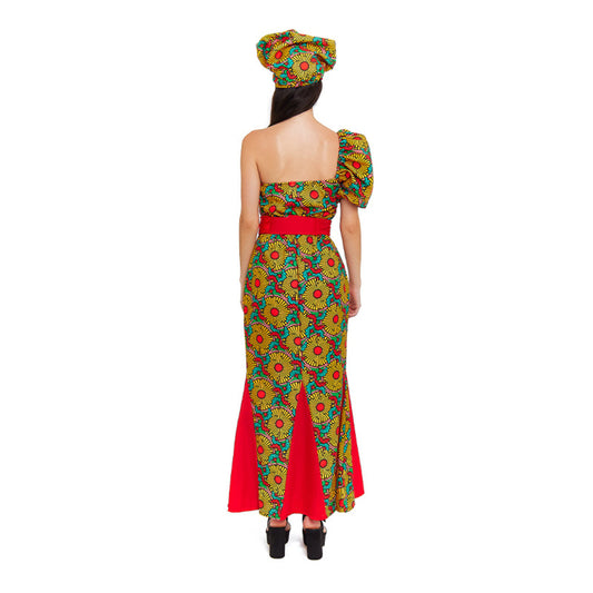 Fato de Africana Turbante para mulher