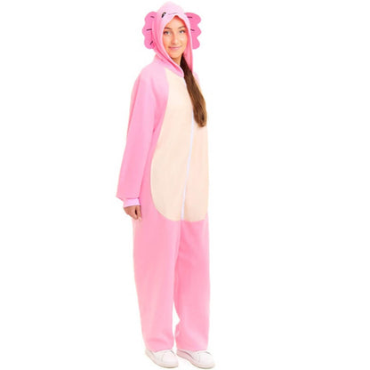 Fato de Axolote Rosa para adulto