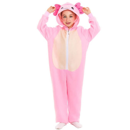 Fato de Axolote Rosa para criança