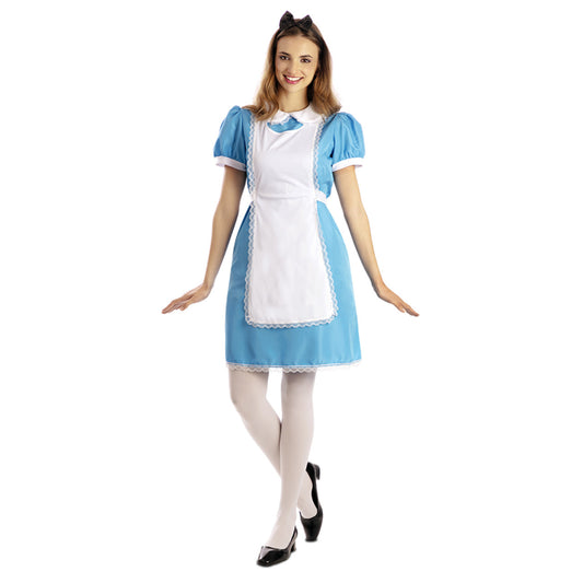 Fato de Alice do Conto para mulher
