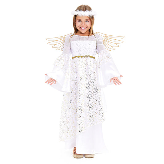 Fato de Anjo Fantasia para menina 