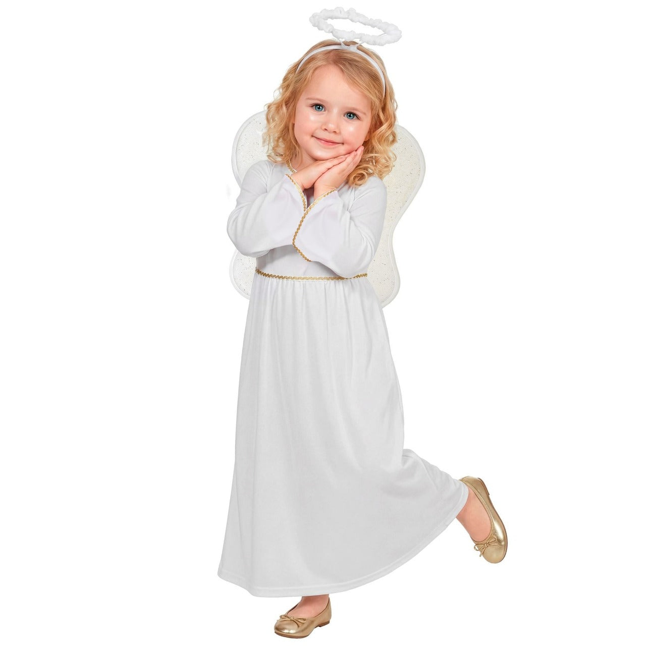 Fato de Anjo de Natal infantil
