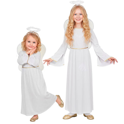 Fato de Anjo de Natal infantil