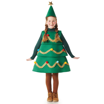 Fato de Árvore de Natal Decorada infantil