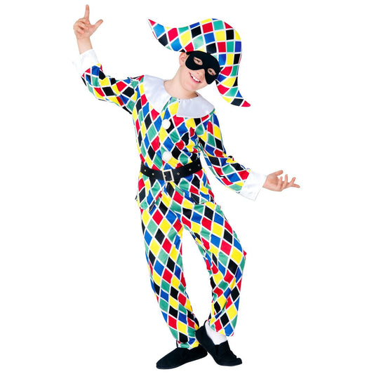 Fato de Arlequim Alegre infantil