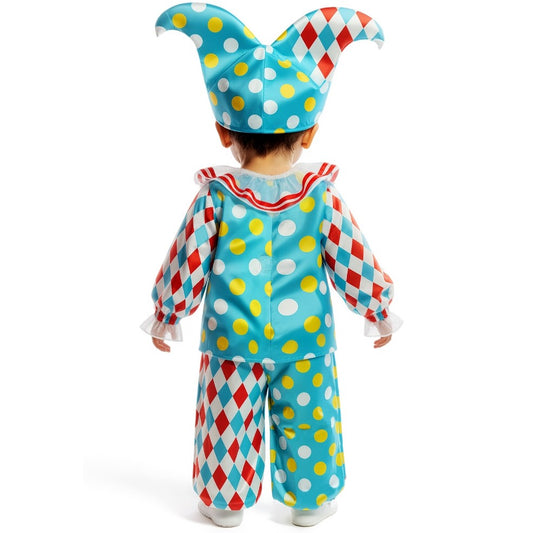 Fato de Arlequim Bolinhas para bebé