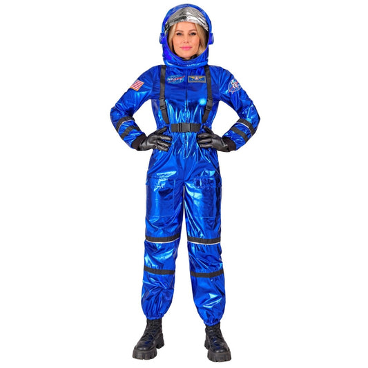 Fato de Astronauta Space Azul para mulher