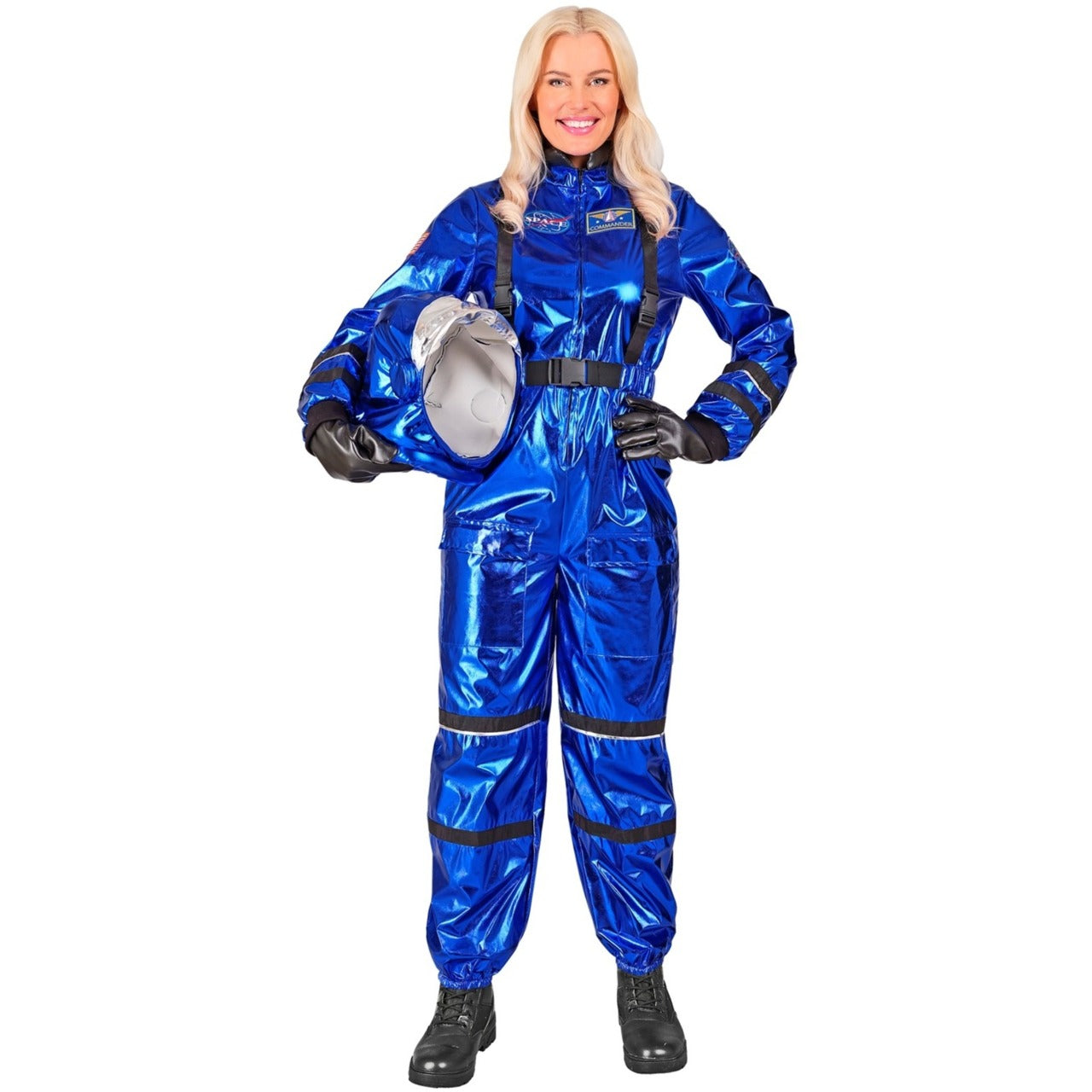 Fato de Astronauta Space Azul para mulher