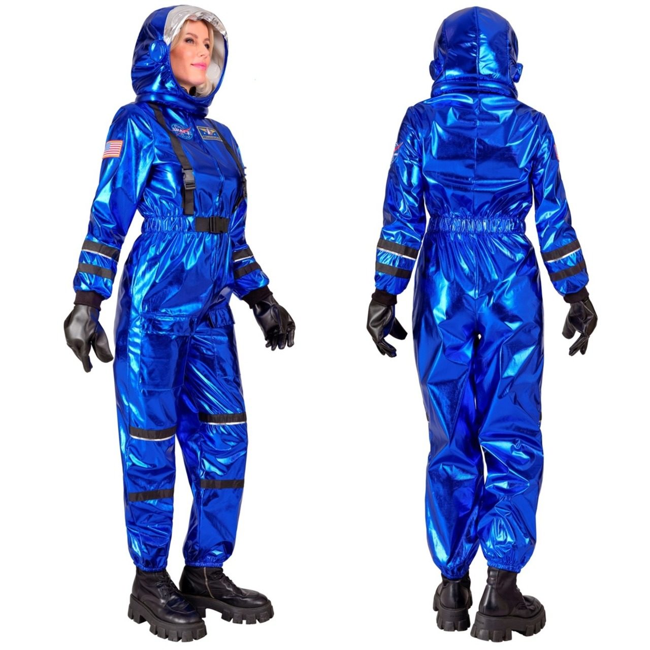 Fato de Astronauta Space Azul para mulher