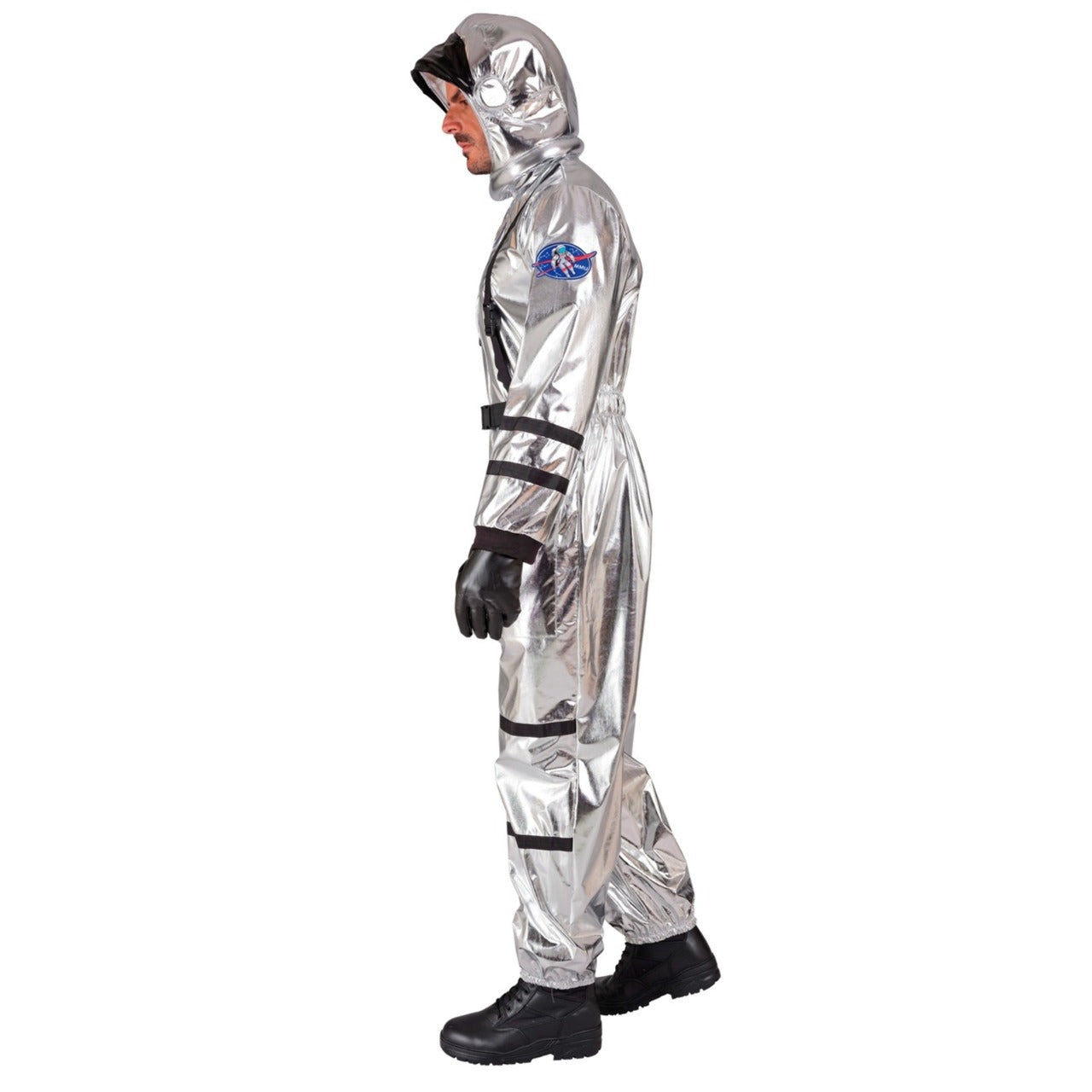 Fato de Astronauta Space Prateado para homem