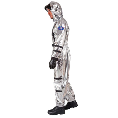 Fato de Astronauta Space Prateado para homem