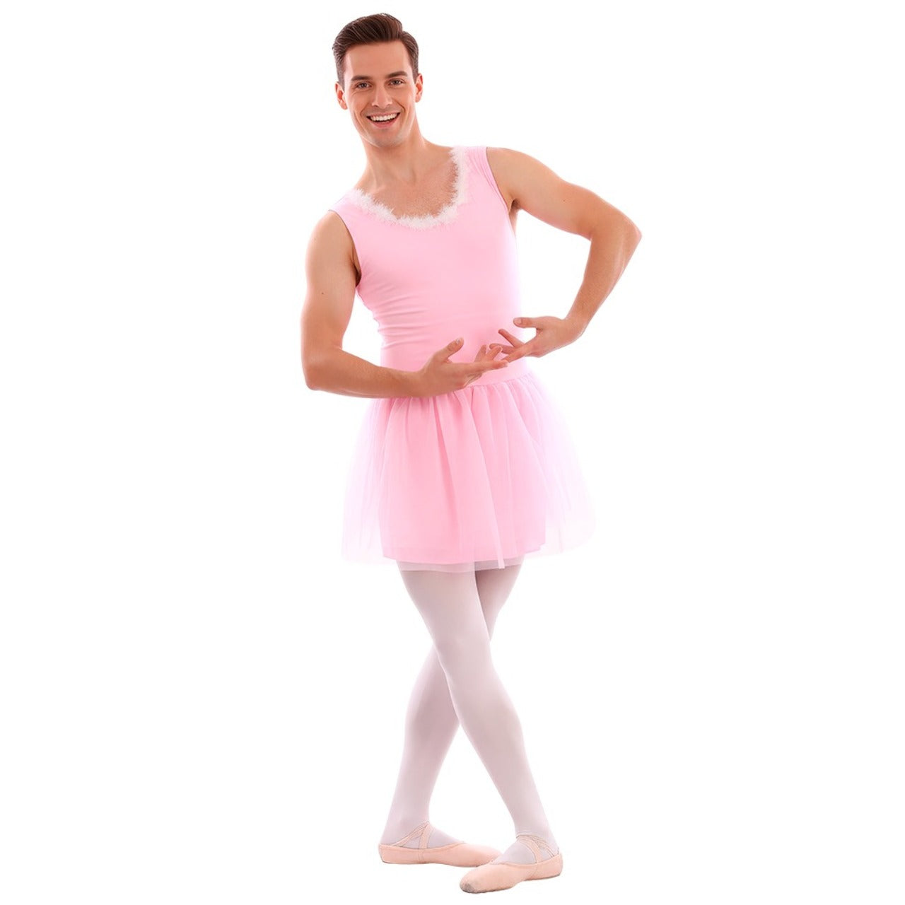 Fato de Bailarina Rosa para adulto