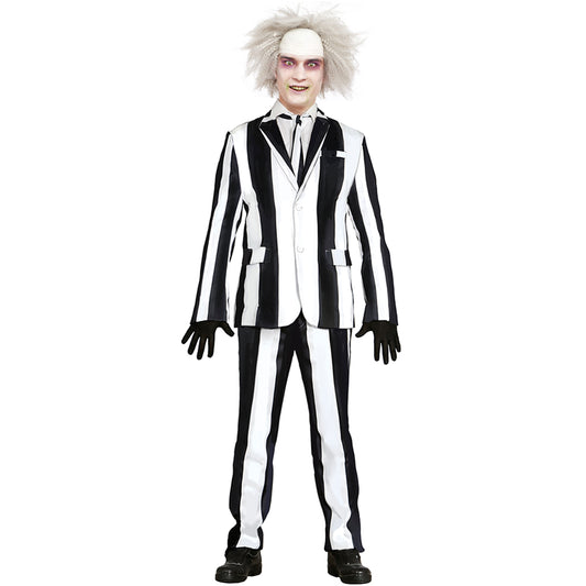 Fato de Fantasma às Riscas Eco para homem