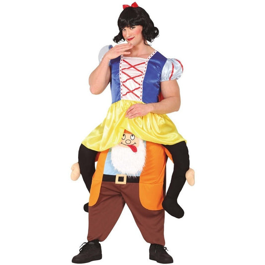 Fato de Branca de Neve em Cima de Anão para adulto