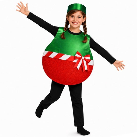 Fato de Bola de Natal Laço infantil