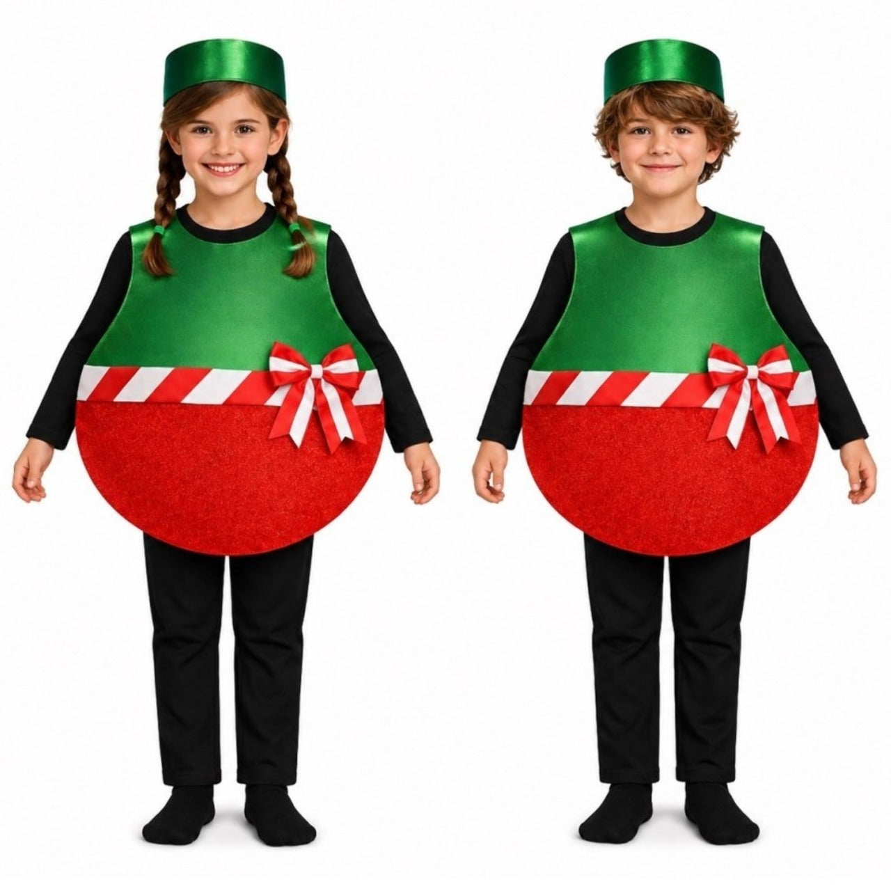 Fato de Bola de Natal Laço infantil
