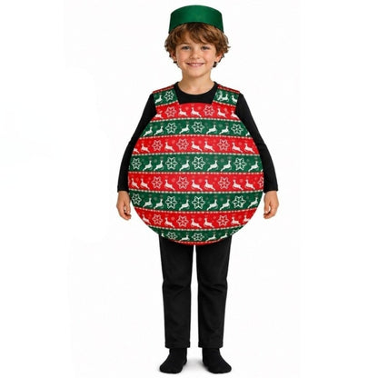 Fato de Bola de Natal Renas infantil