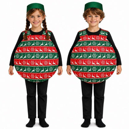 Fato de Bola de Natal Renas infantil
