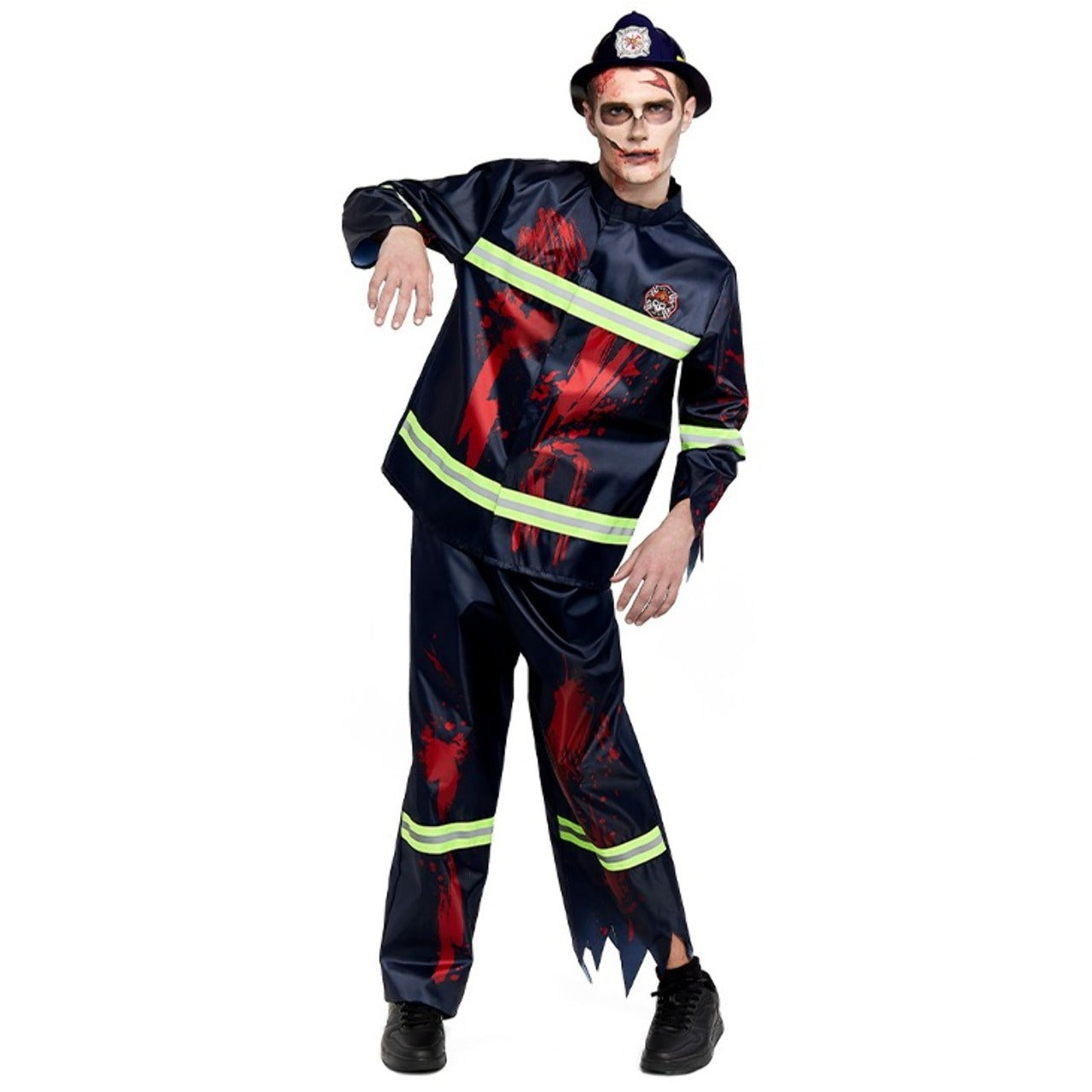 Fato de Bombeiro Zombie para homem