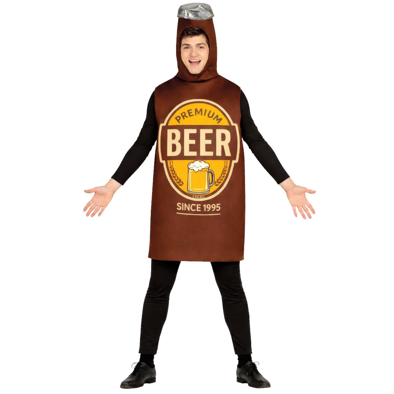Fato de Garrafa de Cerveja Premium para adulto