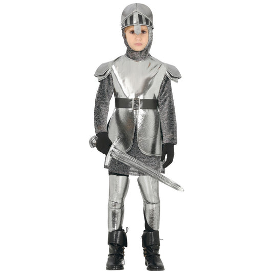 Fato de Cavaleiro Medieval Prata para menino