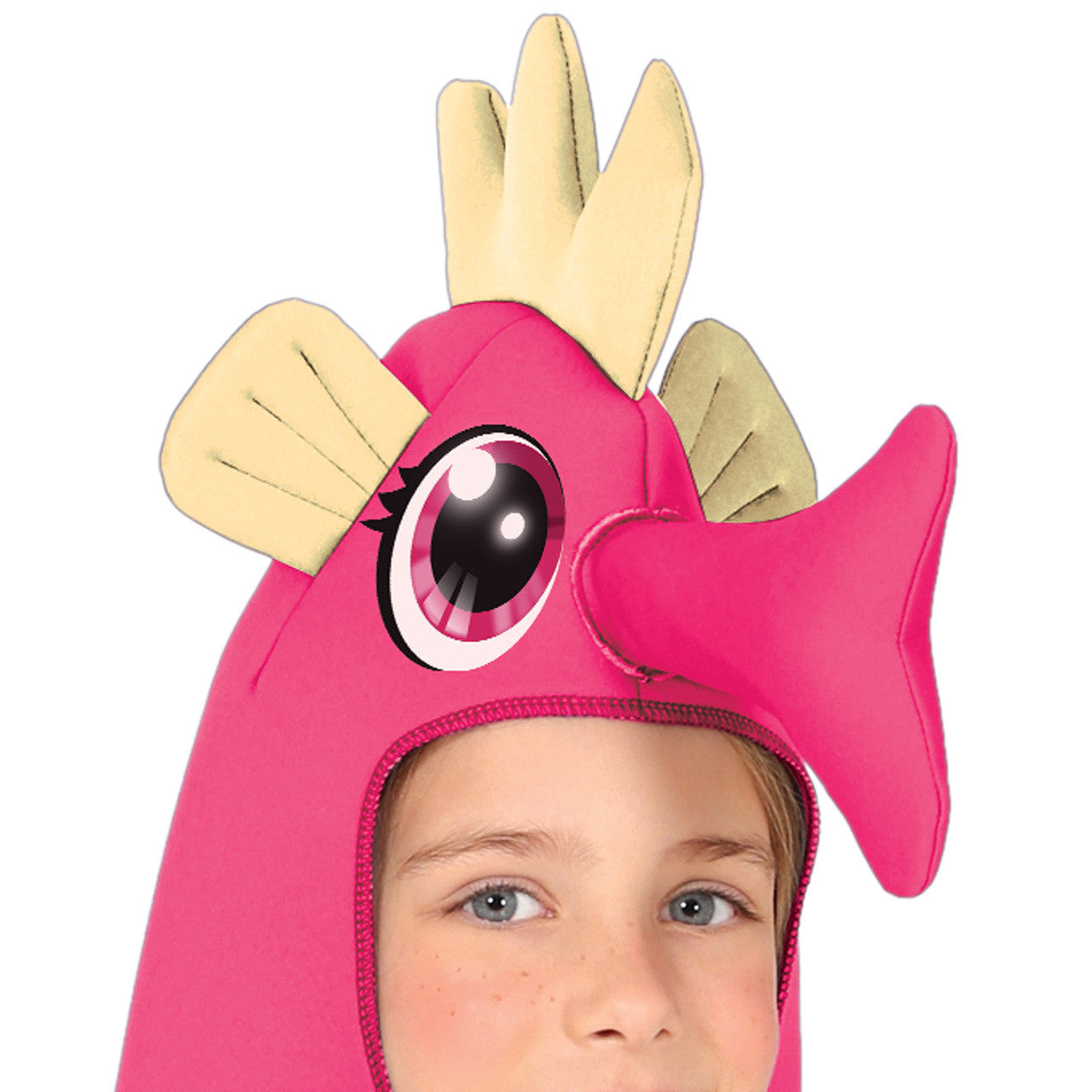 Fato de cavalo marinho rosa infantil