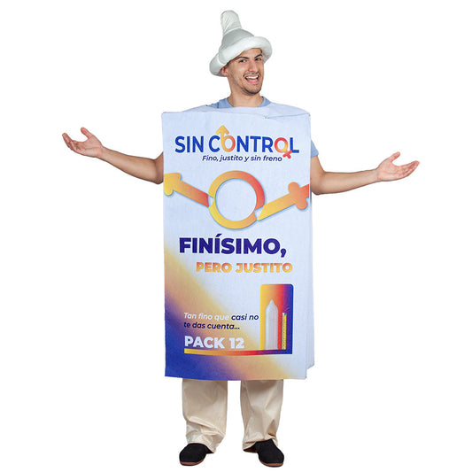 Fato de Caixa de Preservativos Sem Controlo adulto